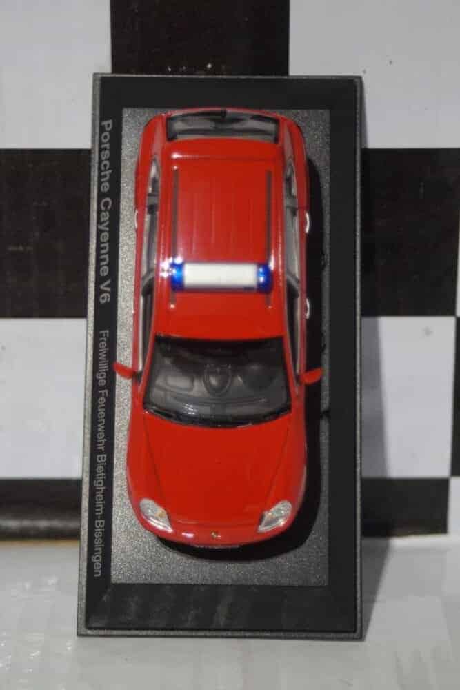 Norev Porsche Cayenne V6 Pompier Red Fire Car 1:43 Diecast