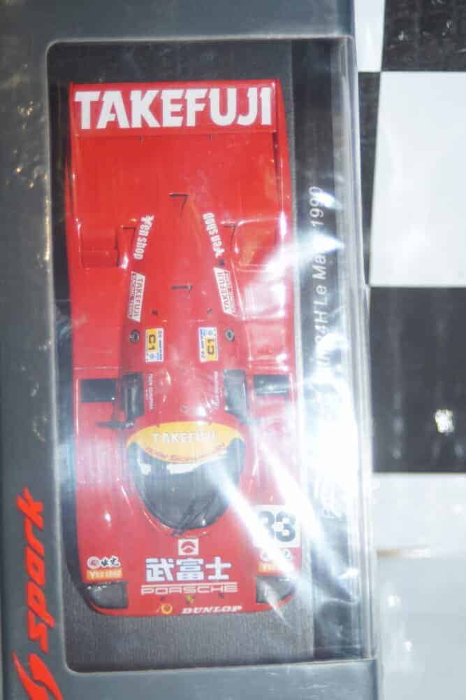 Spark porsche 962 c 12th 24h le mans 1990 h.haywood 1:43 resin s9880