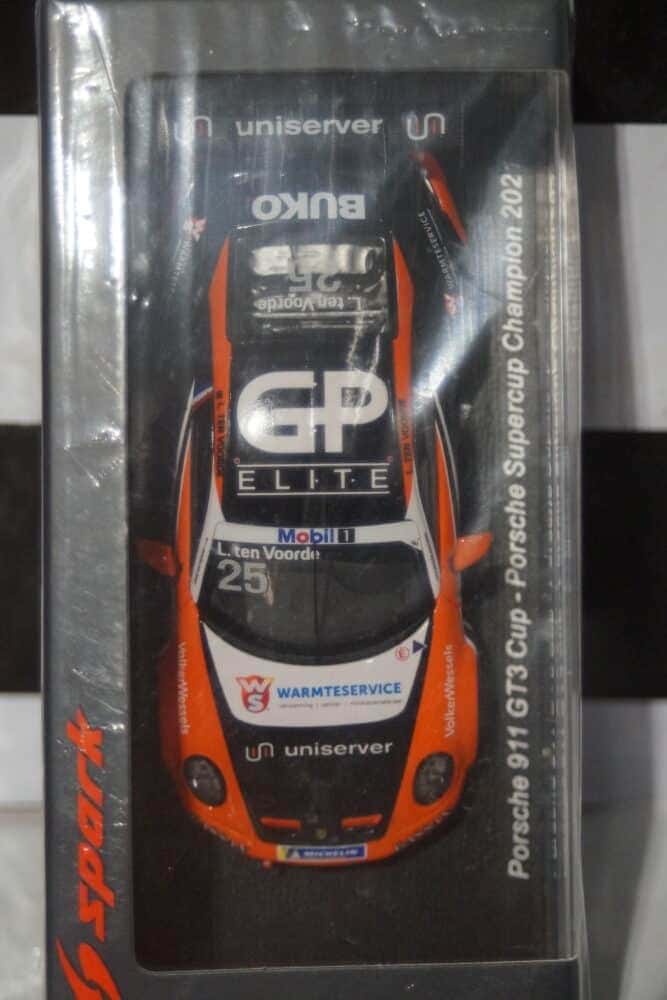 Spark Porsche 911 GT3 Cup Supercup Champion 2021 Larry ten Voorde 1:43 Resin S8507