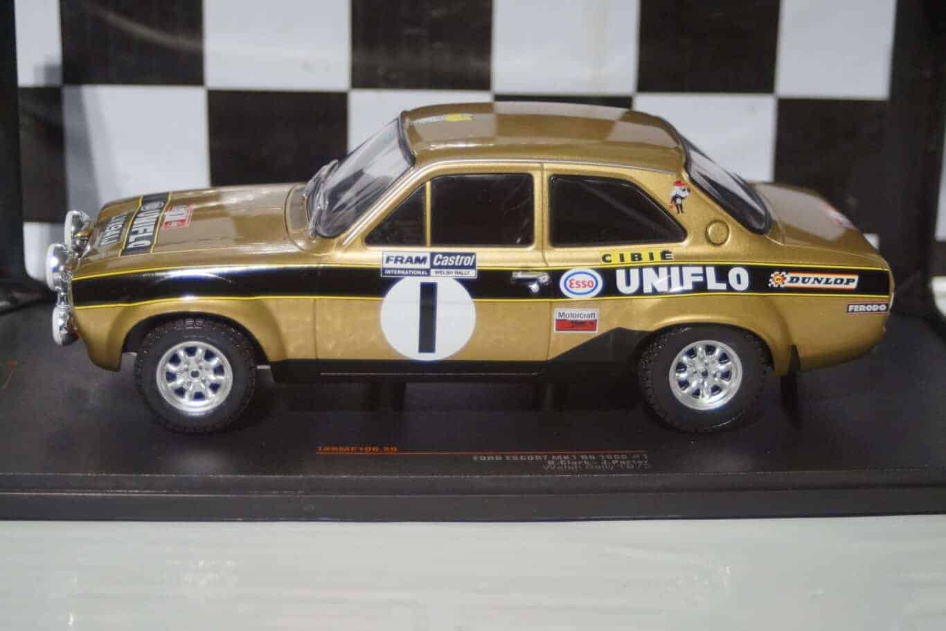 Ixo ford escort mk1 rs 1600 welsh rally 1972 1/18 18rmc100.20