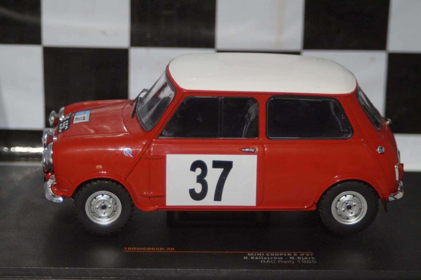 Ixo mini cooper s rac rally 1965 h.kallstrom 1:18 18rmc065d.20
