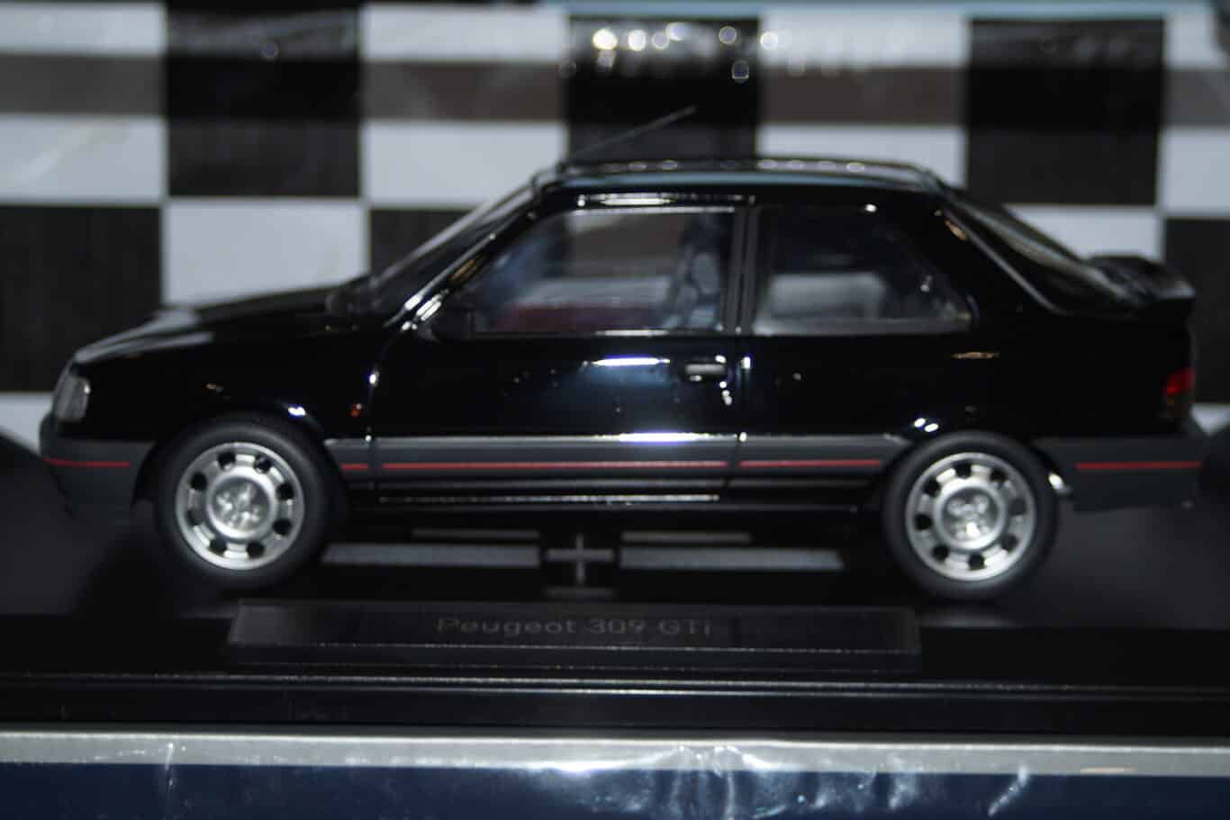 Norev peugeot 309 gti 1990 black 1:18 scale 184885