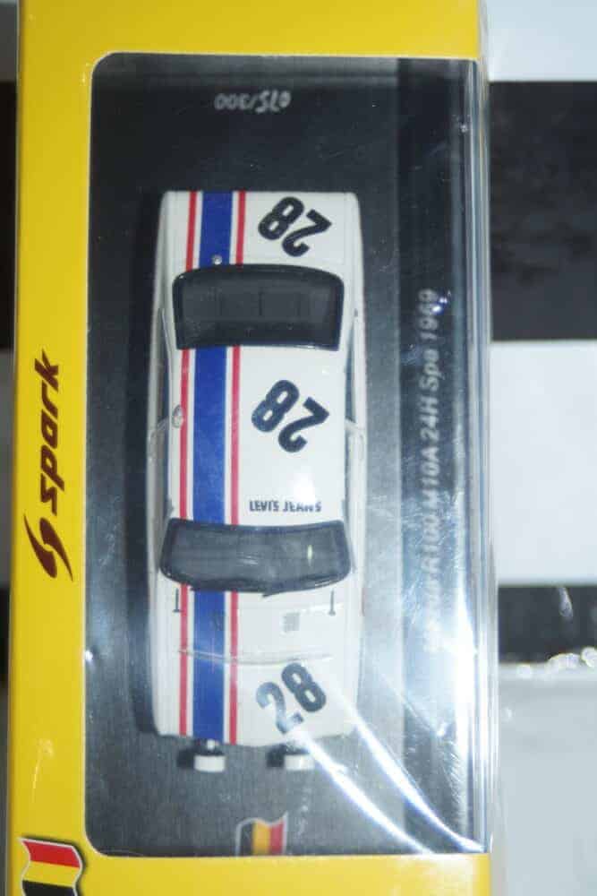 Spark mazda r100 m10a no28 24h spa 1969 m.katakura 1:43 resin sb491