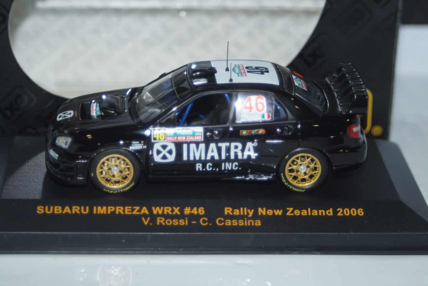 Ixo subaru impreza wrx rally monte carlo 2001 burns #5 ram001 1/43rd
