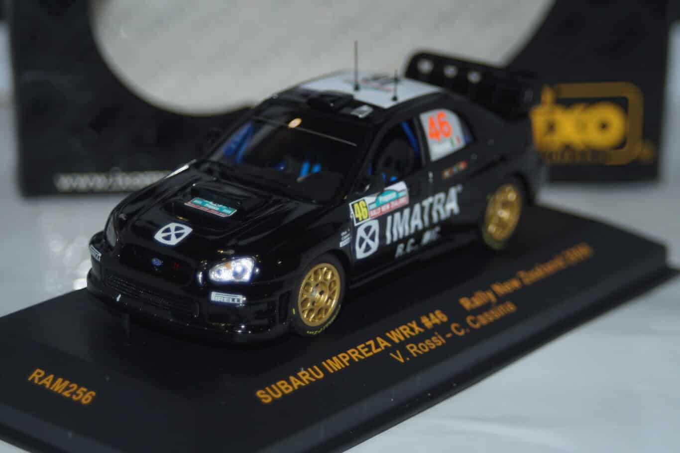 Ixo subaru impreza wrx rally monte carlo 2001 burns #5 ram001 1/43rd