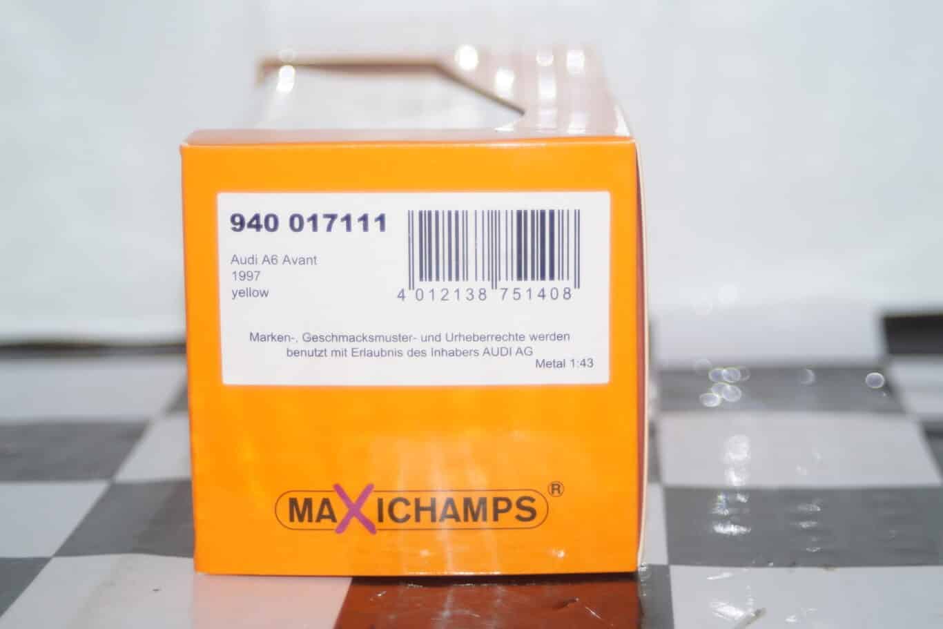 Maxichamps audi rs6 avant blue matallic 2007 minichamps 1:43 940 017211