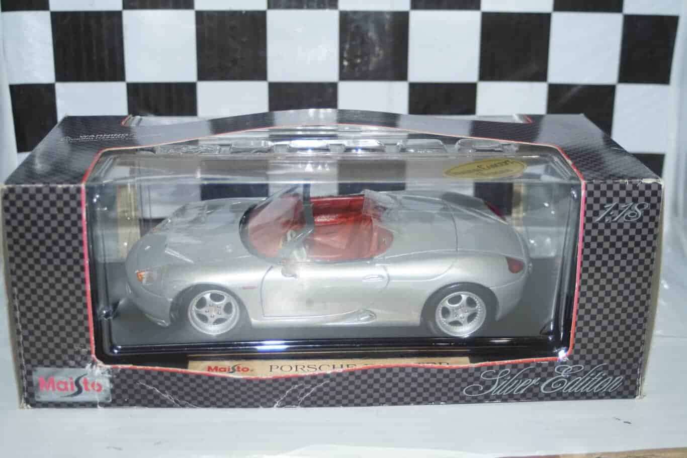Maisto porsche boxster 1:18 diecast ref 32814 silver edition