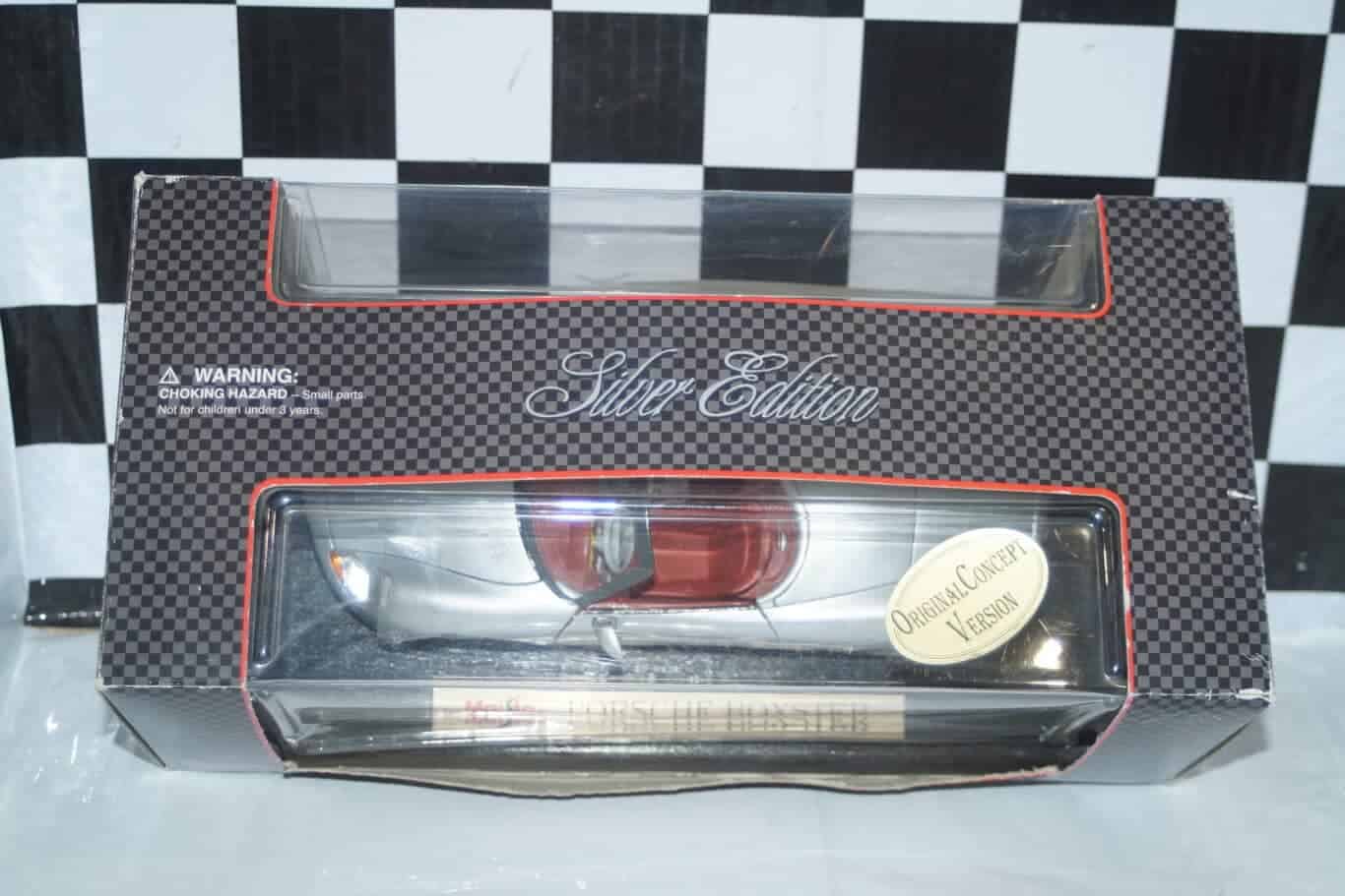 Maisto porsche boxster 1:18 diecast ref 32814 silver edition