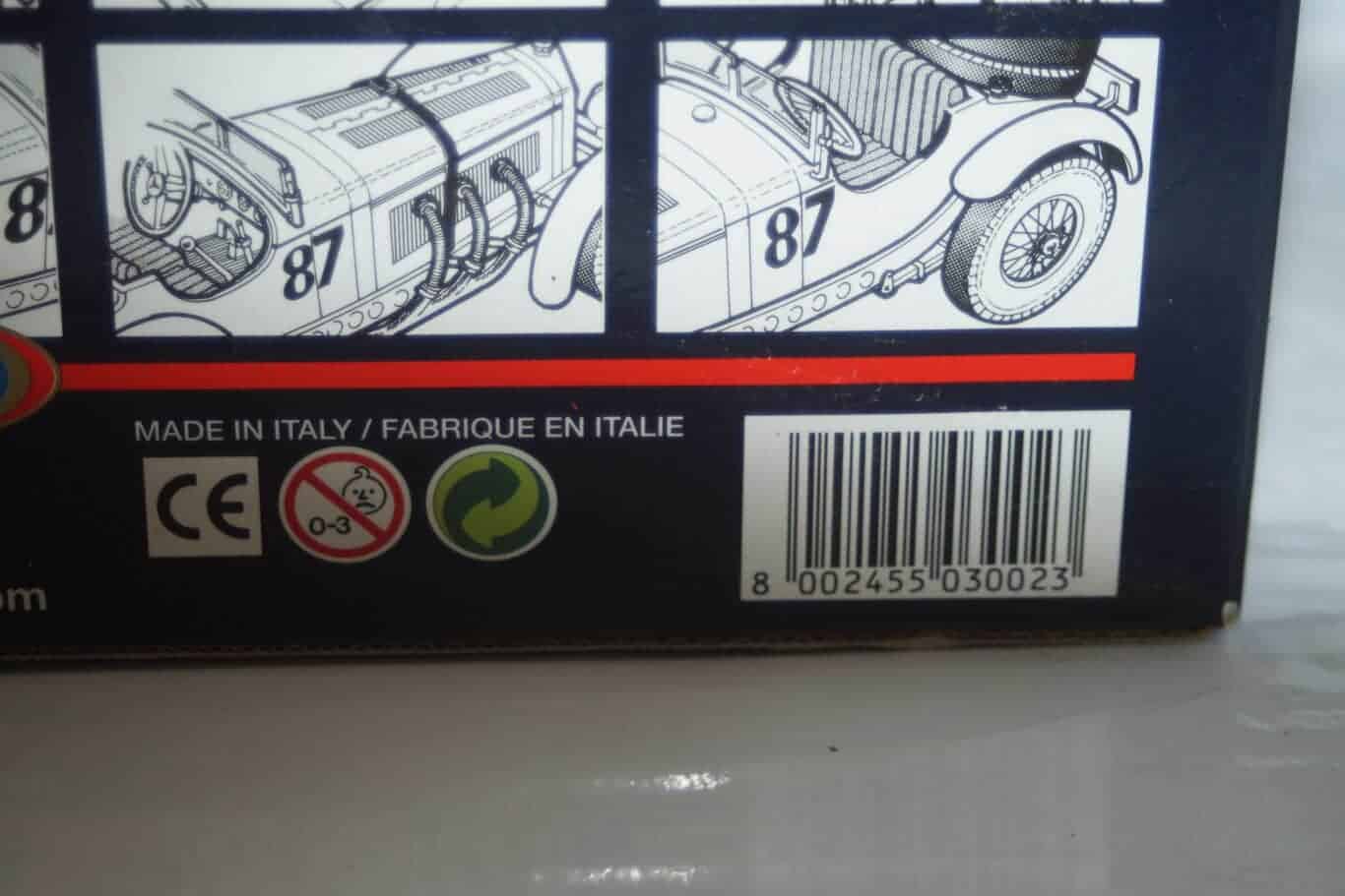 Burago mercedes benz sskl 1931 1:18 scale ref 3002