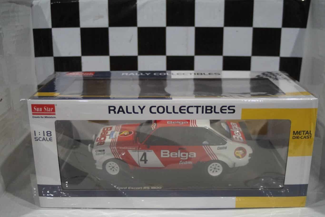 Sunstar ford escort mk2 rs1800 haspengouw rally 1981 4853 1:18 scale