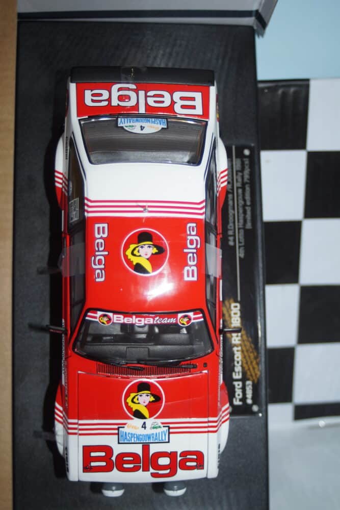 Sunstar ford escort mk2 rs1800 haspengouw rally 1981 4853 1:18 scale