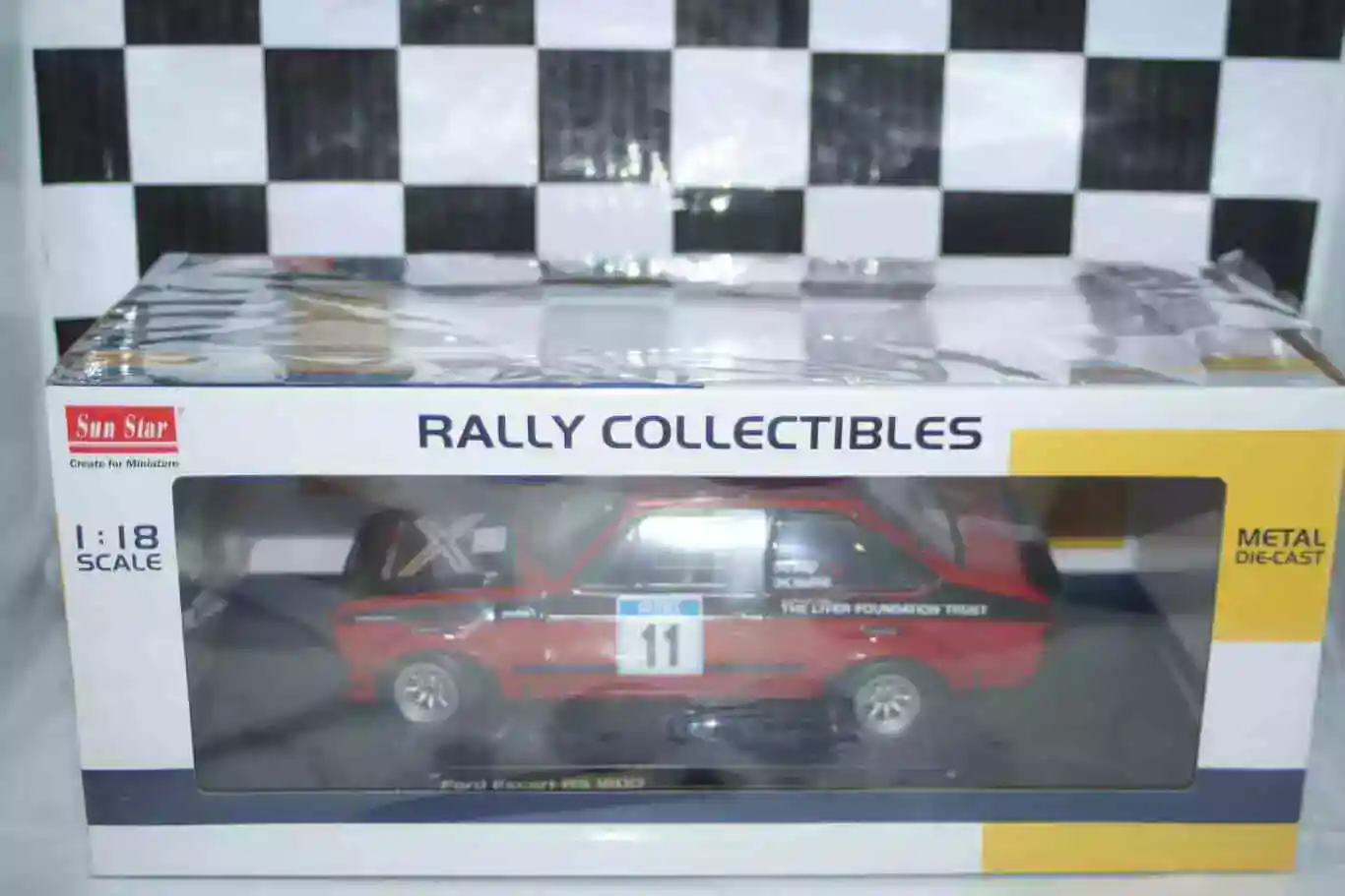 Sunstar ford escort mk2 rs1800 manx rally 2007 4854 1:18 scale