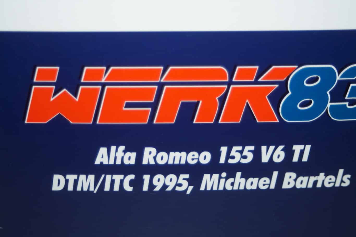 Werk83 alfa romeo 155 dtm #19 bartels jagermeister 1:18 diecast w1801002