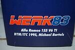 Werk83 alfa romeo 155 dtm #19 bartels jagermeister 1:18 diecast w1801002