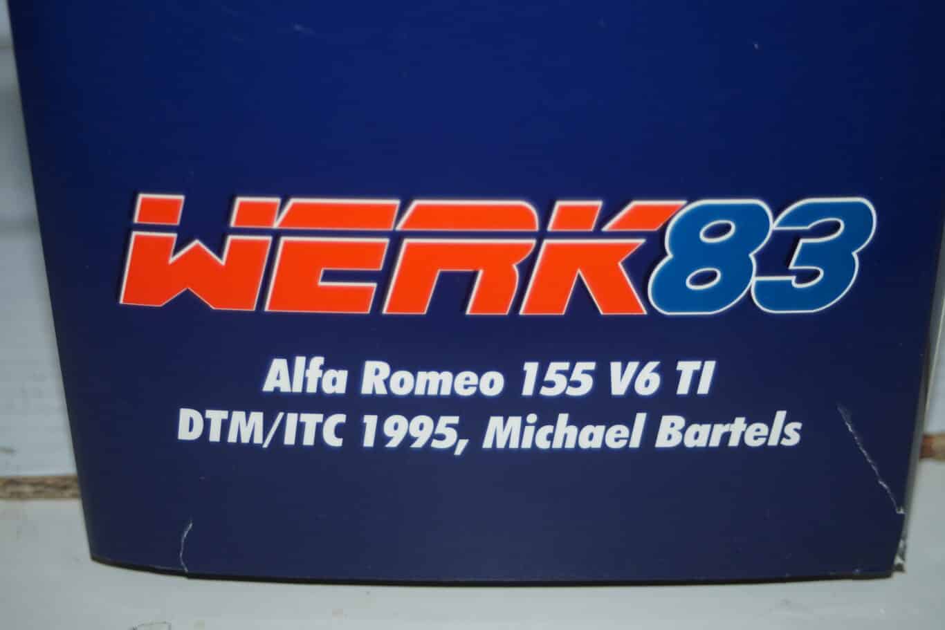 Werk83 alfa romeo 155 dtm #19 bartels jagermeister 1:18 diecast w1801002