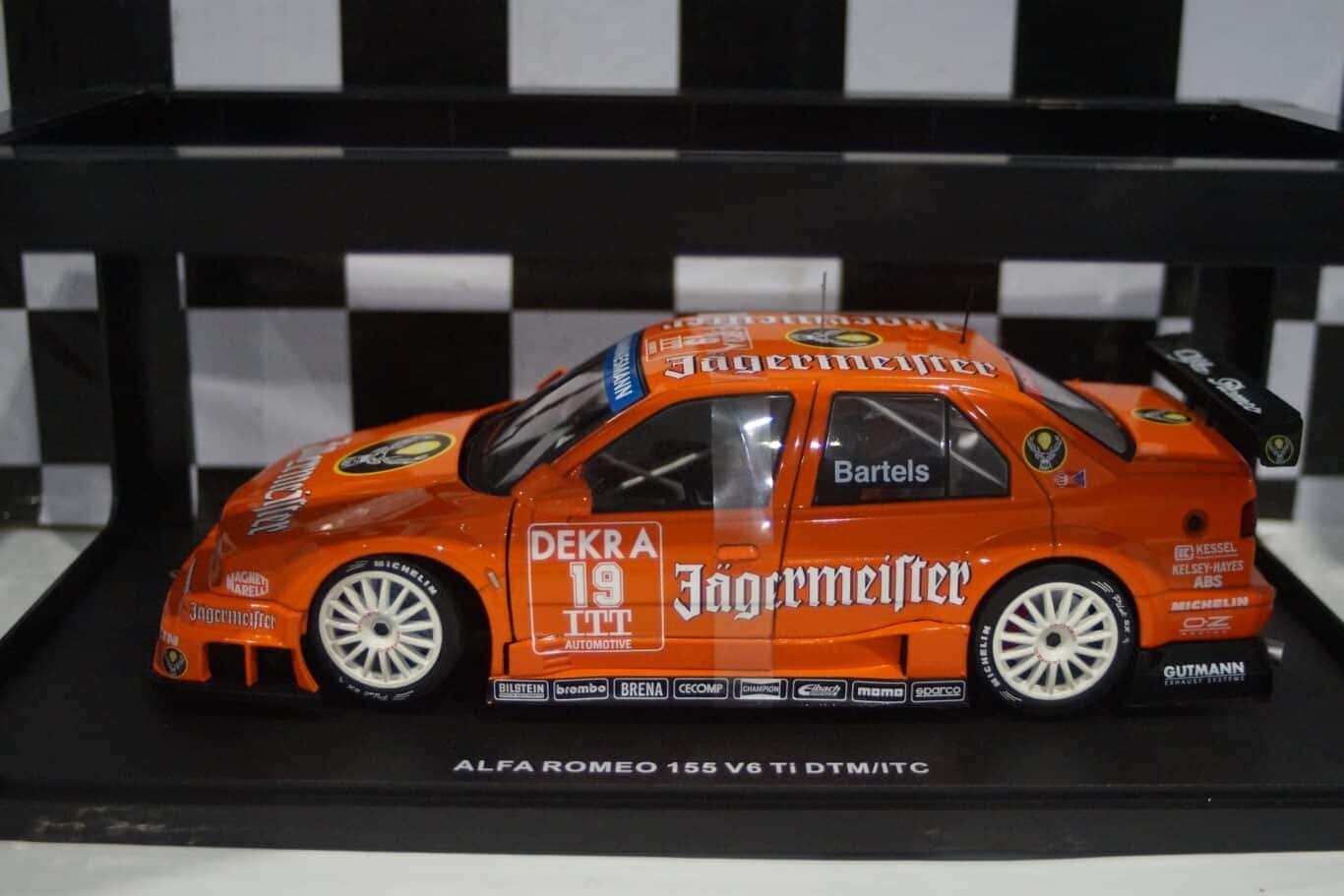 Werk83 alfa romeo 155 dtm #19 bartels jagermeister 1:18 diecast w1801002