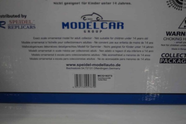 Model car group ford escort rs turbo s2 red mcg18273