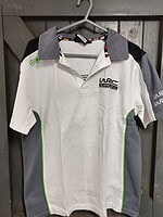 Performance clothing world rally championship white polo shirt - medium 2015
