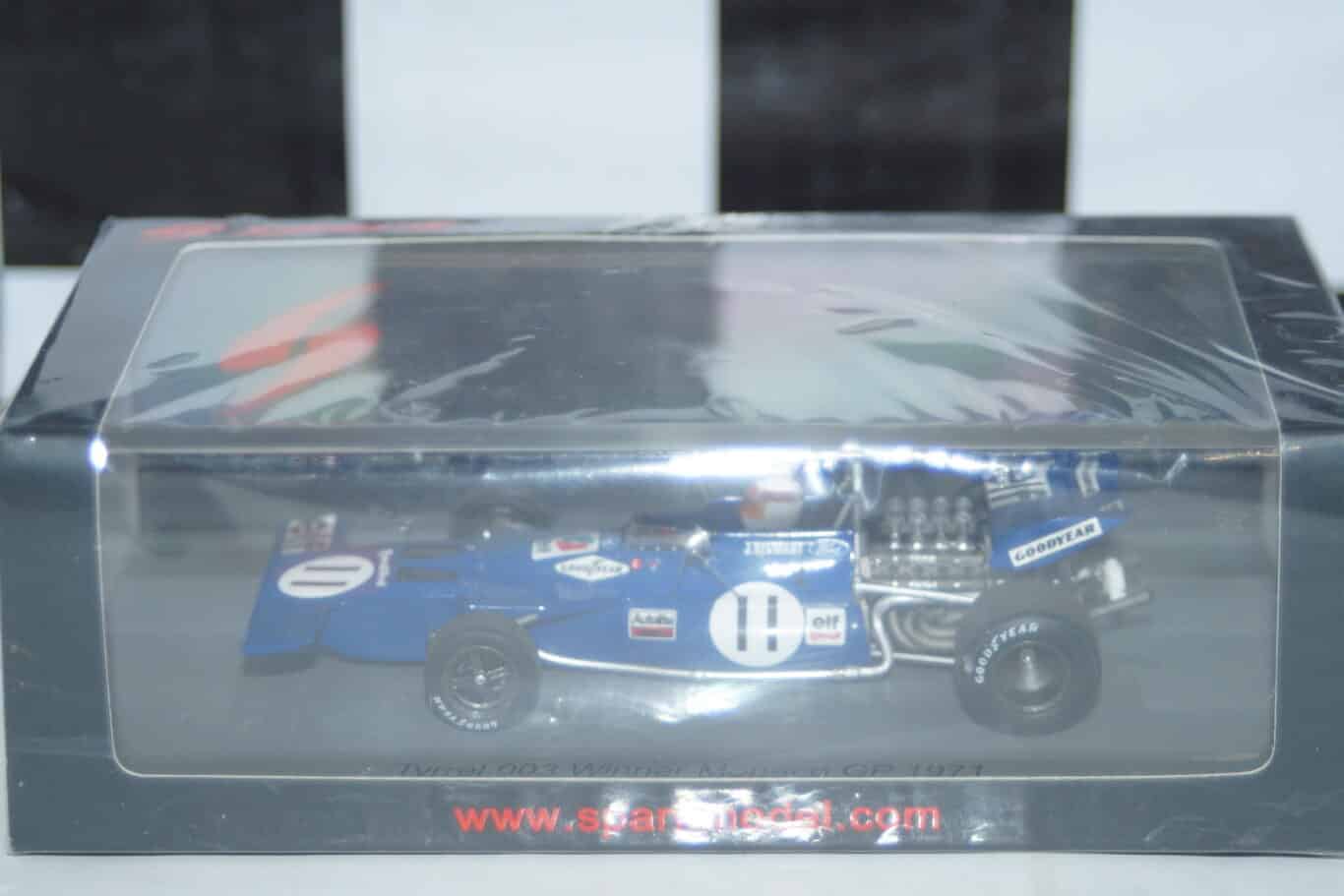Spark tyrrell 002 winner us gp 1971 #9 f.cevert s7215 1:43 resin