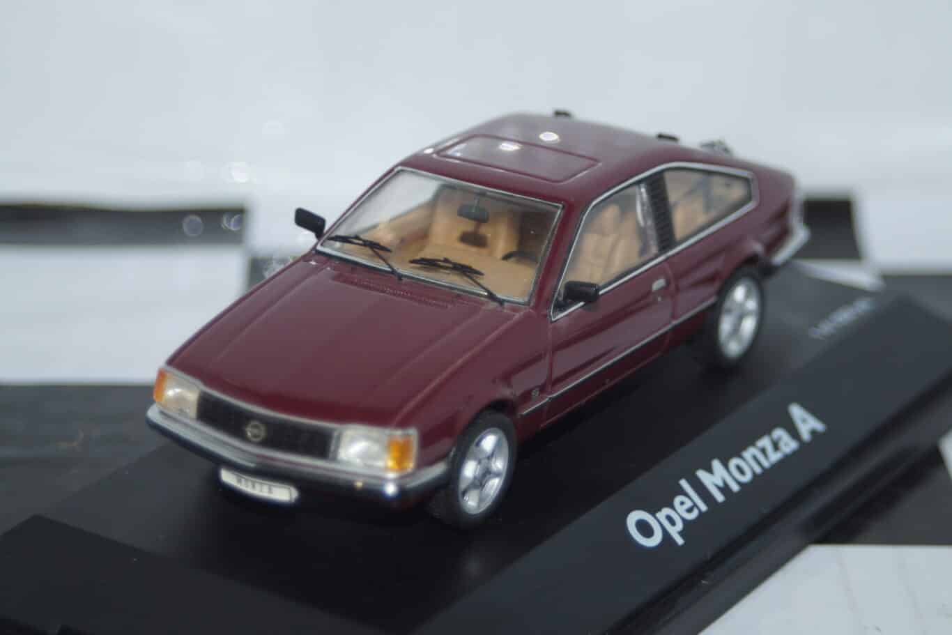 Schuco opel monza a in dark red 1:43 ref 02952