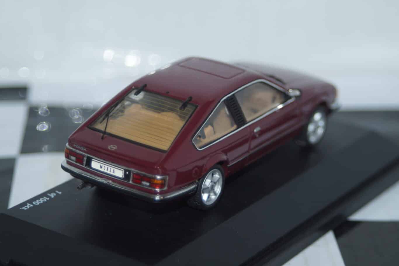 Schuco opel monza a in dark red 1:43 ref 02952