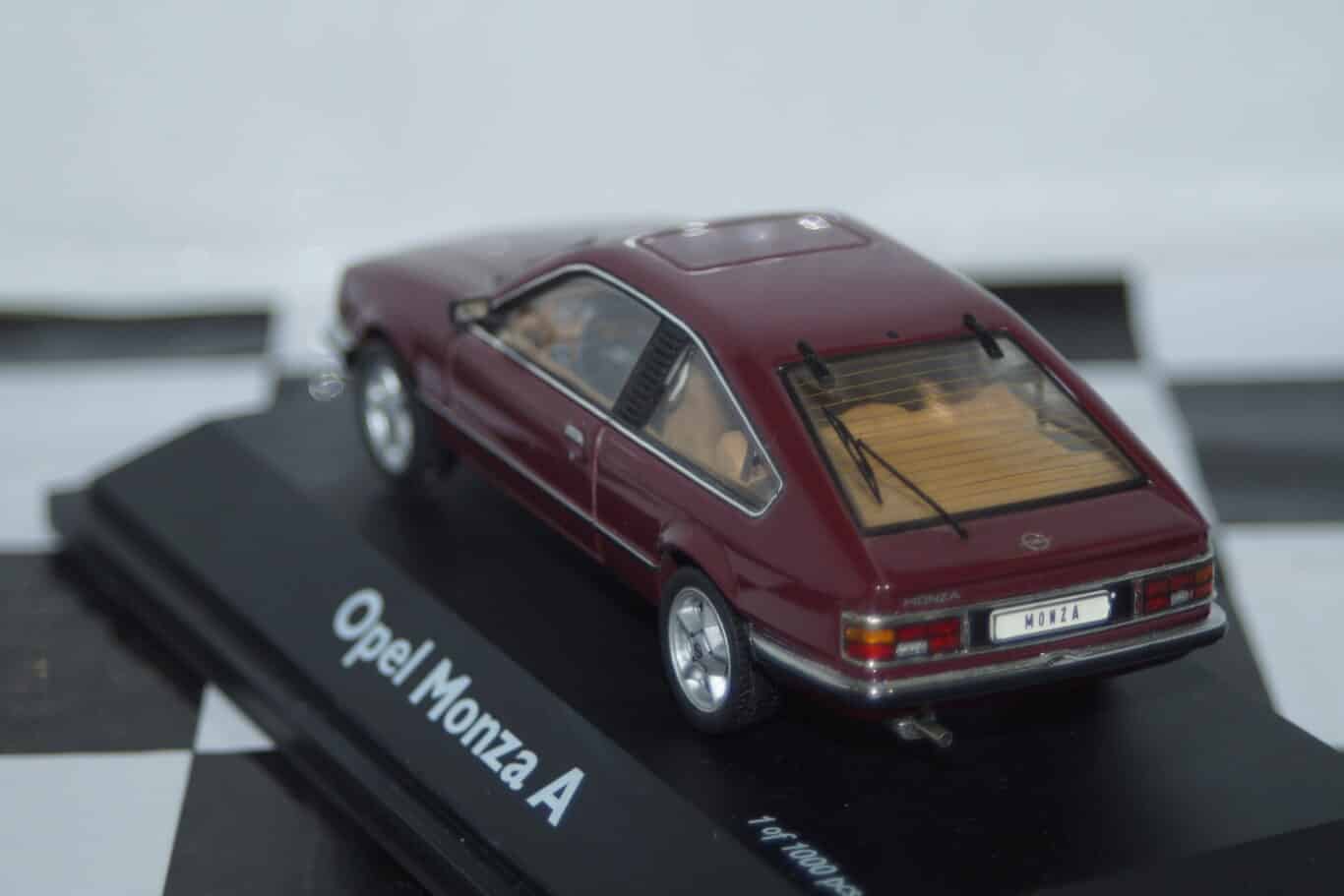 Schuco opel monza a in dark red 1:43 ref 02952