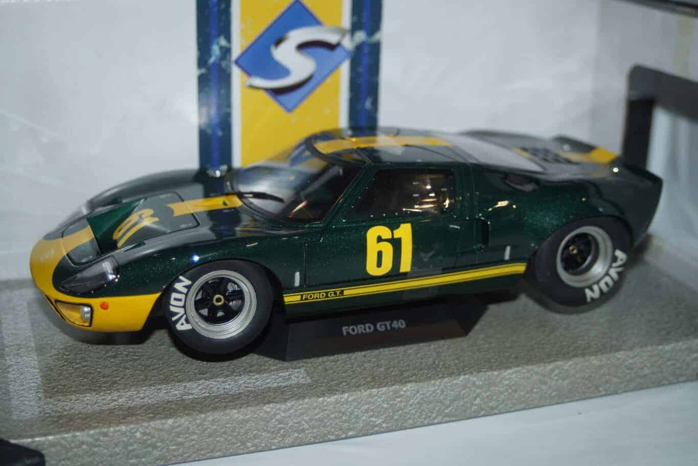 Solido ford gt 40 mk1 racing custom green 1:18 diecast s1803004