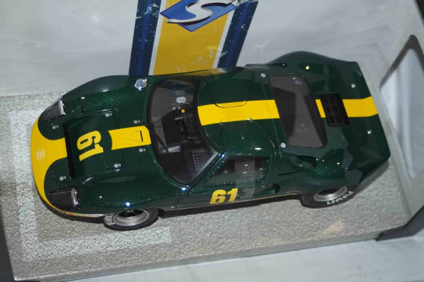 Solido ford gt 40 mk1 racing custom green 1:18 diecast s1803004
