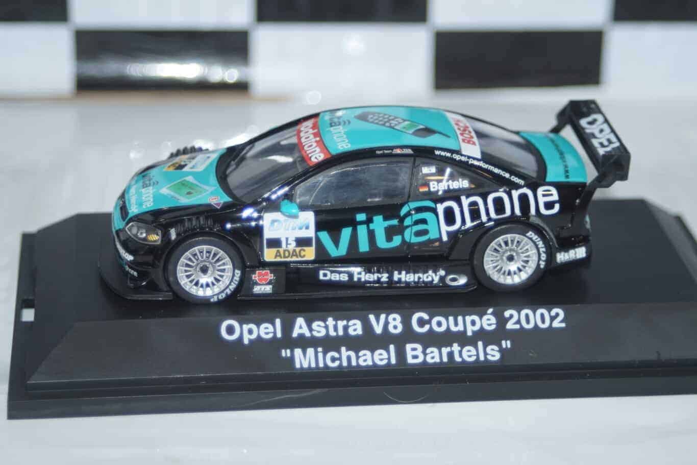 Schuco opel astra v8 coupe 2002 #15 m.bartels (signed) 1:43 ref 04804