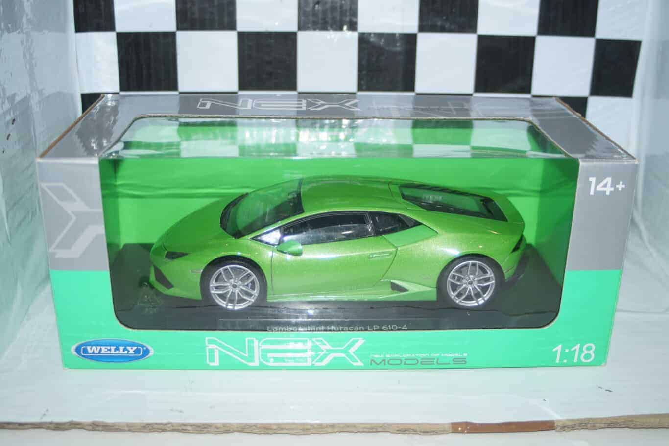 Nex welly lamborghini huracan lp 610-4 1:18 scale ref 18049w