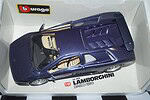 Burago lamborghini diablo 1990 metallic blue/grey 1:18 scale ref 3028