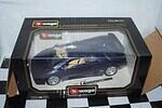 Burago lamborghini diablo 1990 metallic blue/grey 1:18 scale ref 3028