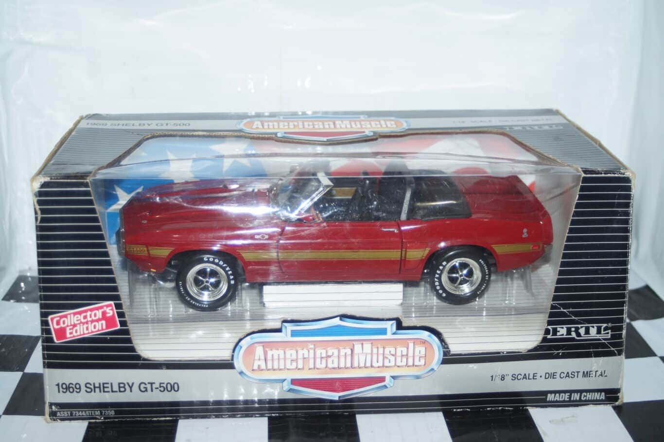 Ertl 1969 shelby gt-500 in red, 1:18th ref 7350