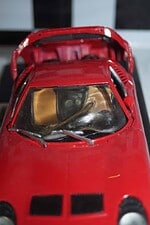 Anson porsche 911 carrera 4 cabriolet in red 1:14 scale ref 30313