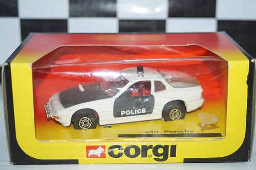 Corgi porsche 924 police car in  black/white 1:36th ref 310
