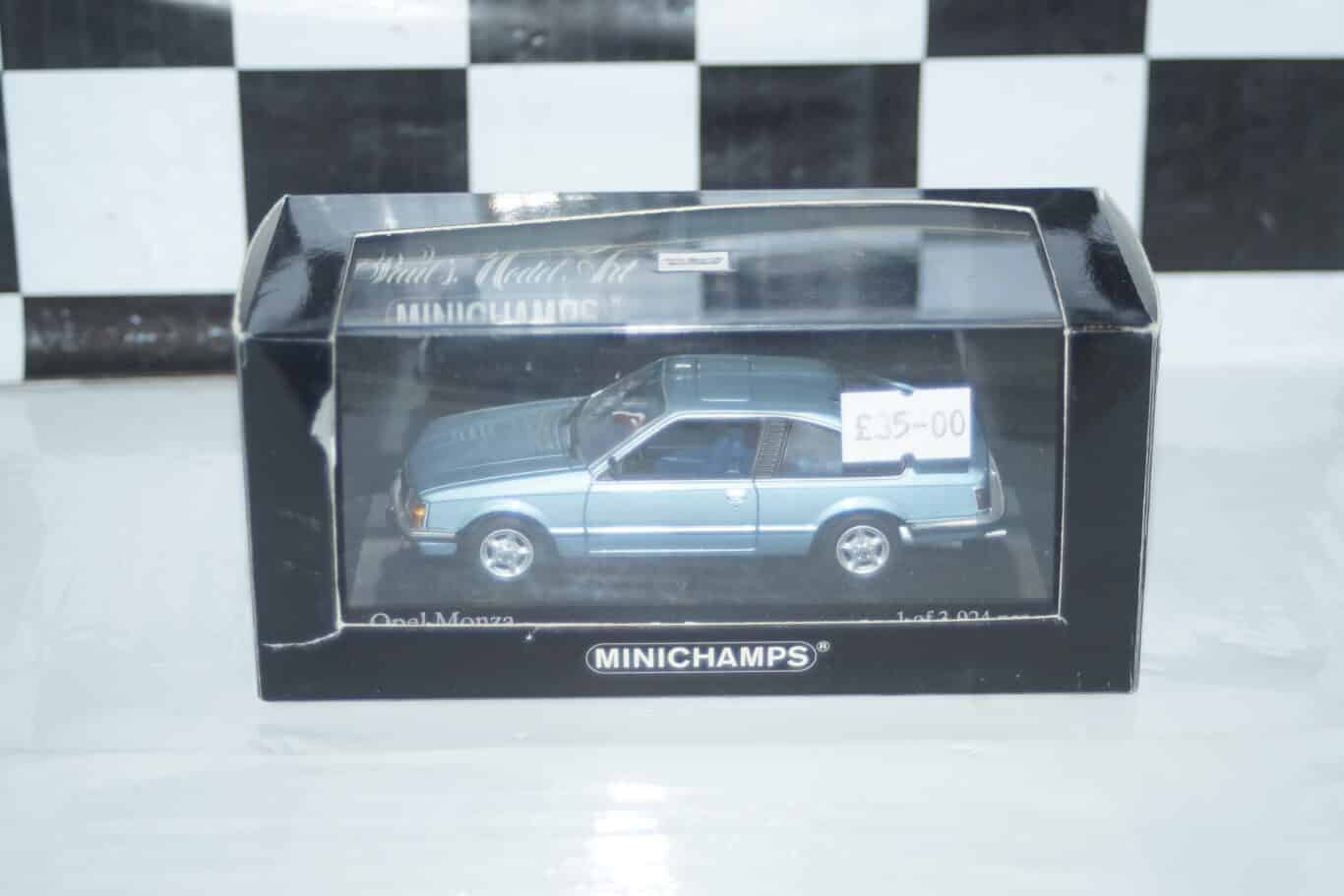 Minichamps opel monza blue 1980 1:43 scale 430 045120
