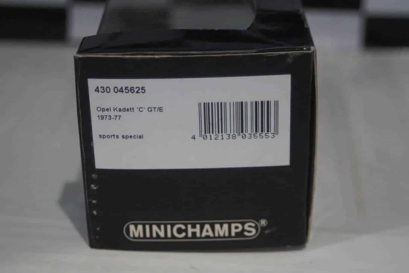 Minichamps opel kadett c coupe sport special 430 045625