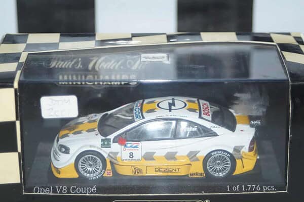 Minichamps opel v8 coupe y.olivier 400 014808