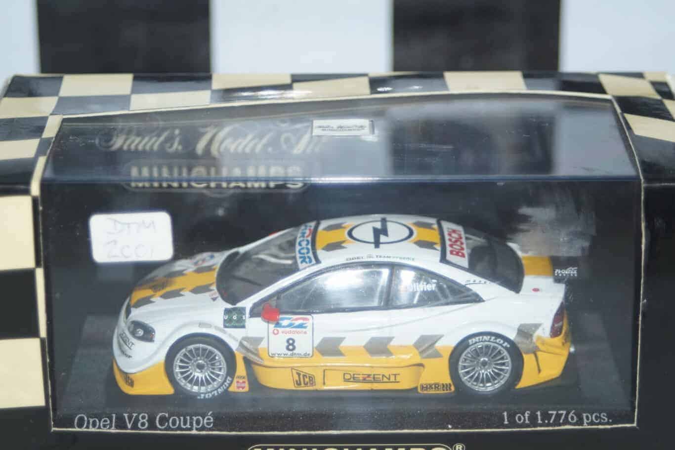 Minichamps opel v8 coupe y.olivier 400 014808