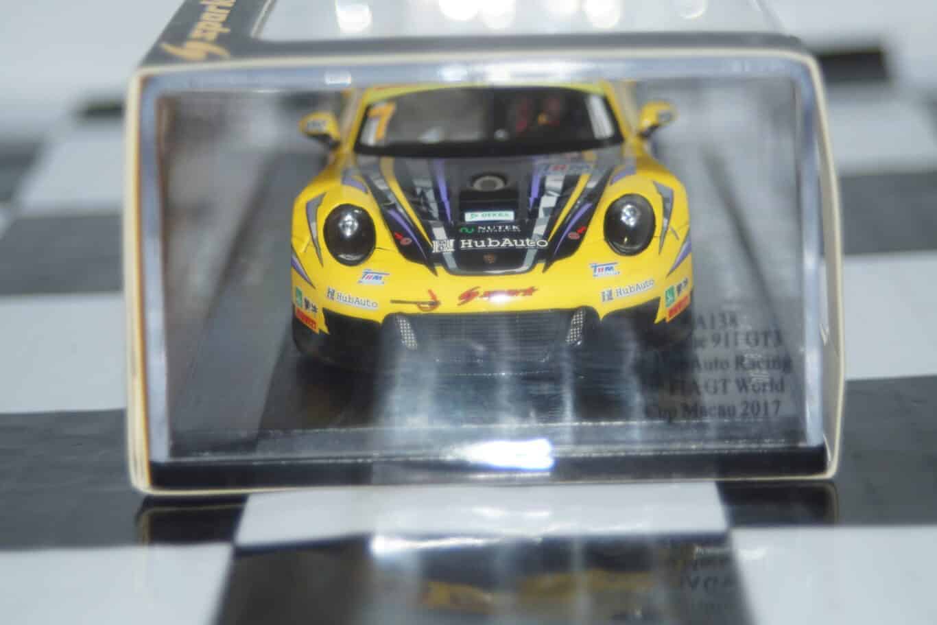 Spark porsche 911 gt3 7th fia macau 2017 1:43 resin sa138 ltd 300
