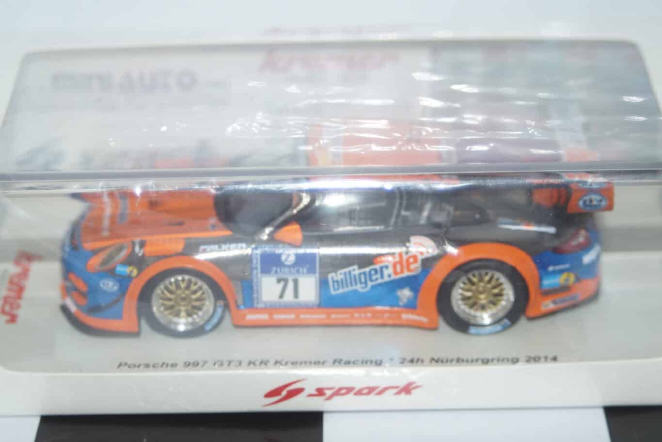 Spark porsche 911gt3 kr -24hr nurburgring 2014 1:43 mab020 ltd 300