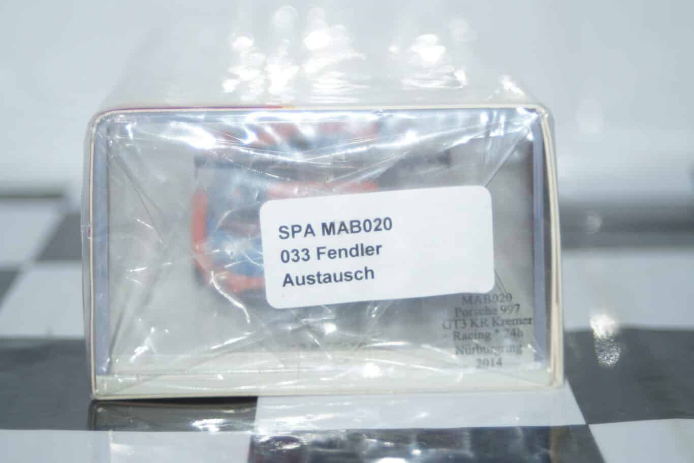 Spark porsche 911gt3 kr -24hr nurburgring 2014 1:43 mab020 ltd 300
