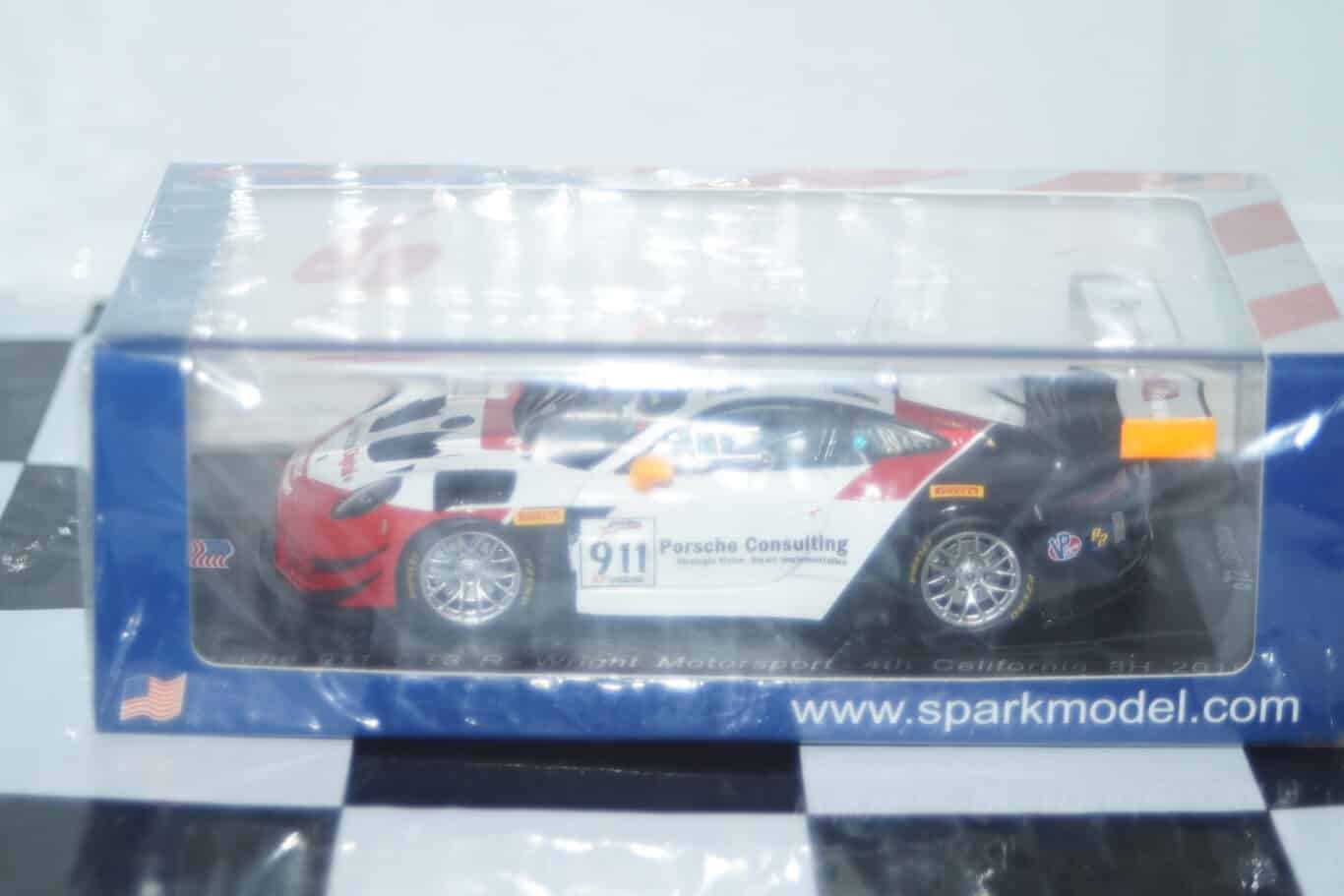 Spark porsche 911gt3 r -24hr 4th california 2018 1:43 us064 ltd 300