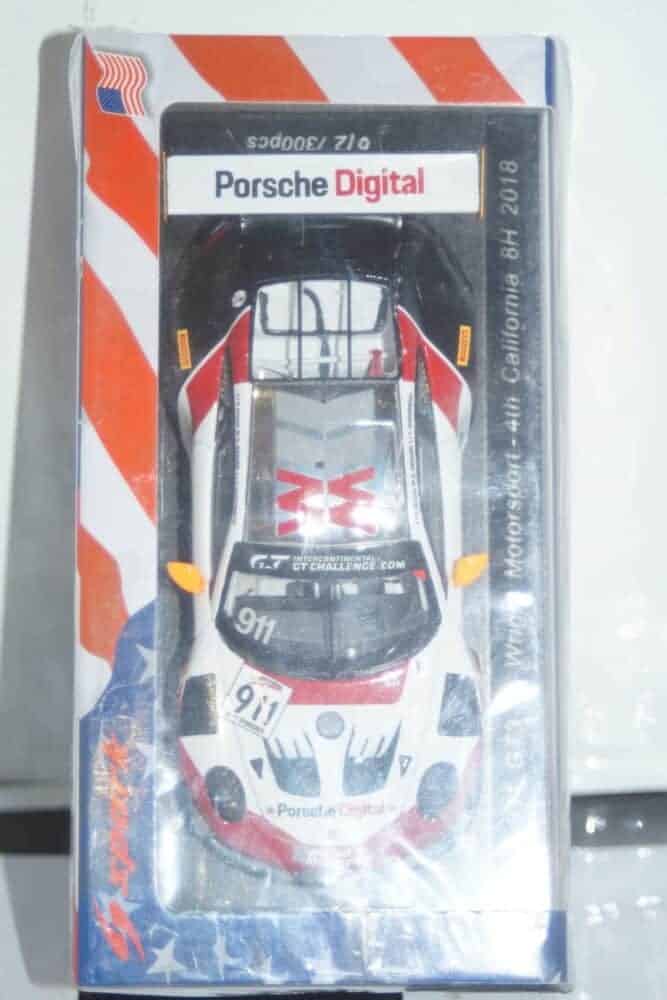Spark porsche 911gt3 r -24hr 4th california 2018 1:43 us064 ltd 300