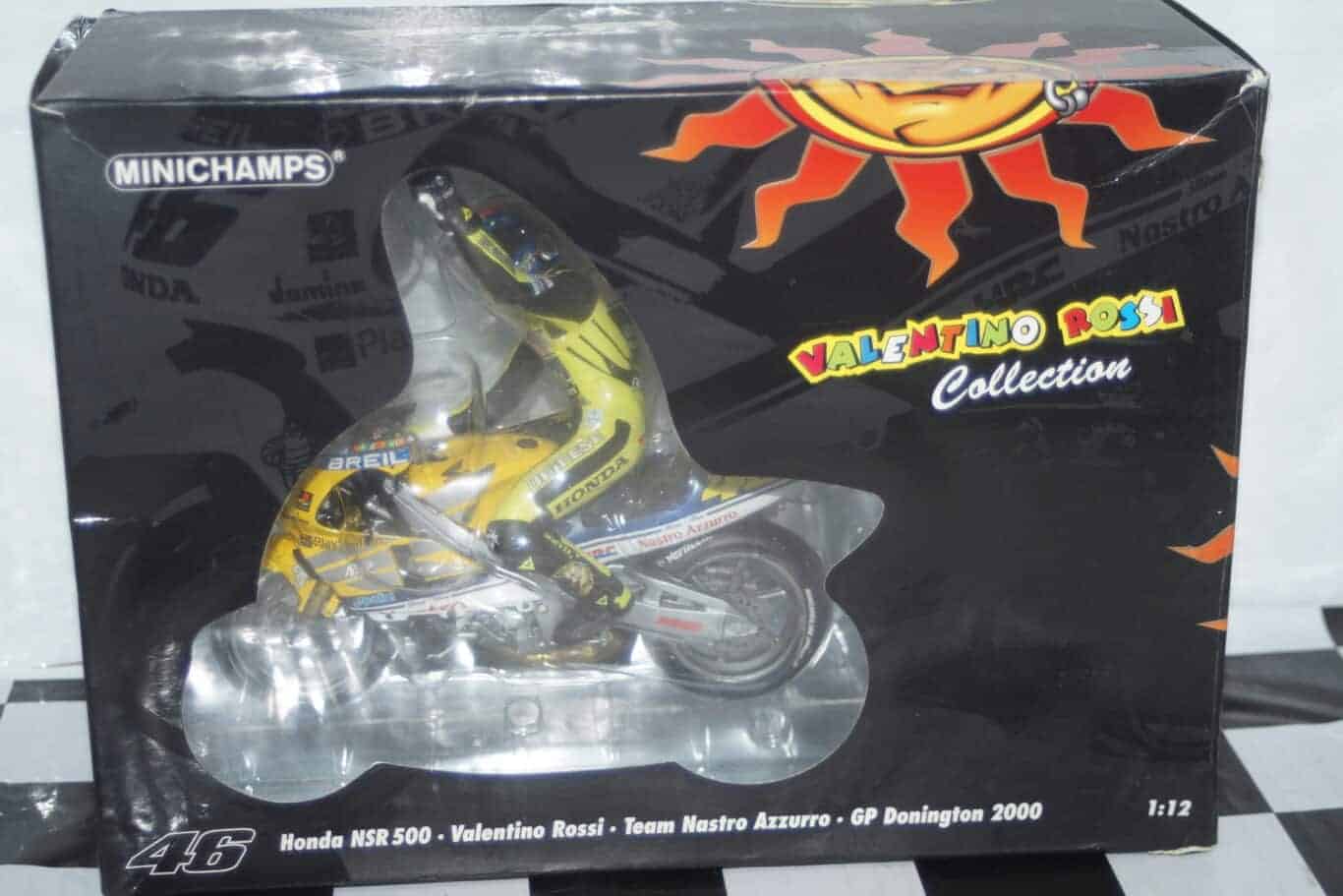 Minichamps honda nsr 500 rossi gp donington 2000 1:12th 122 006196