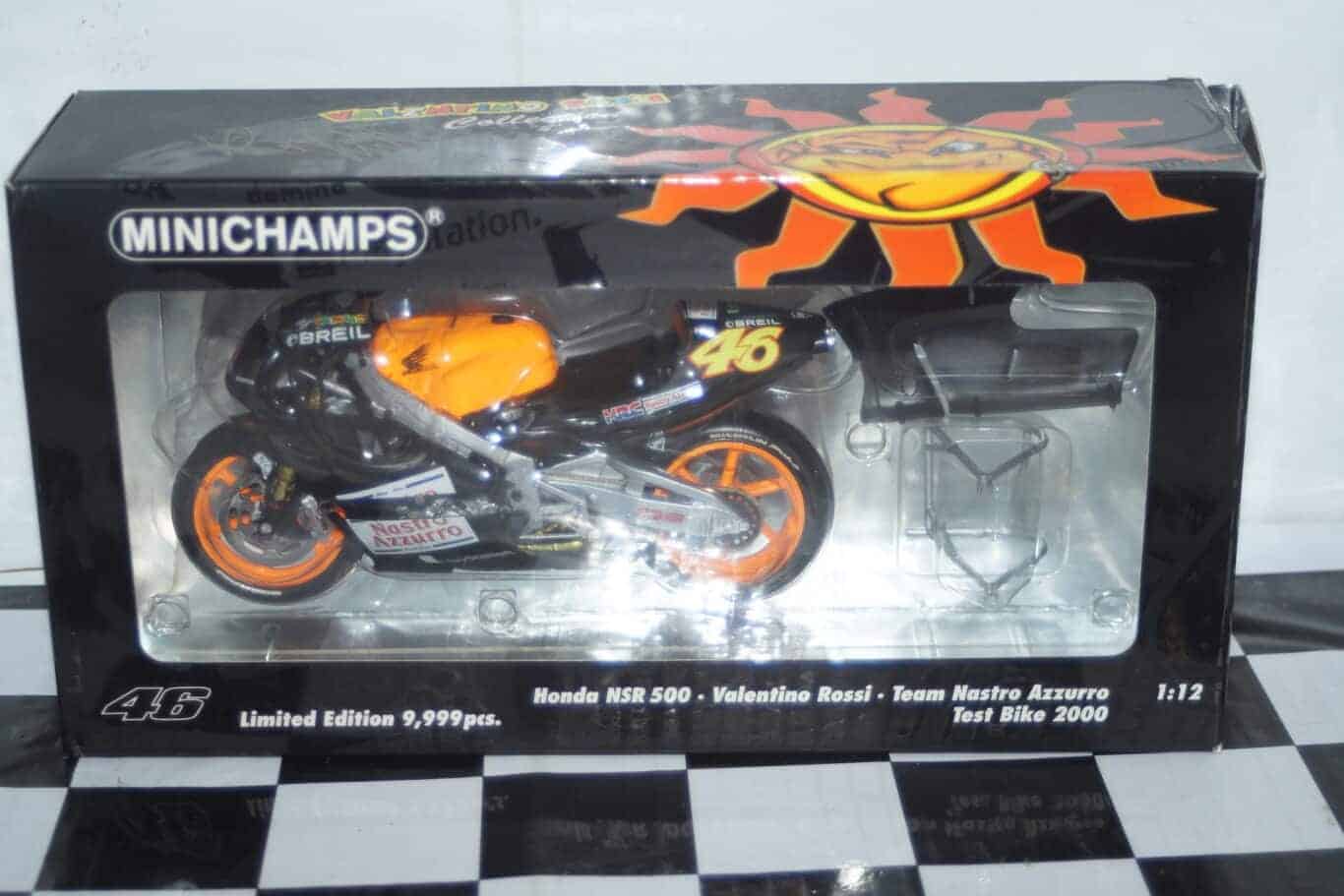 Minichamps honda nsr 500 rossi test bike 2000 1:12th 122 006186