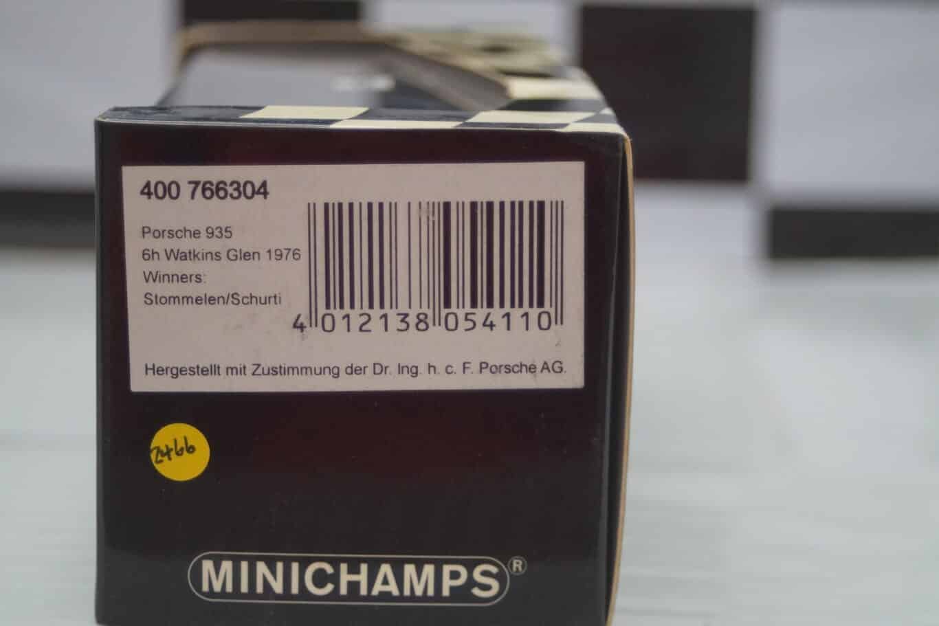 Minichamps porsche 935 watkins glen 1976, 400 766304,1:43