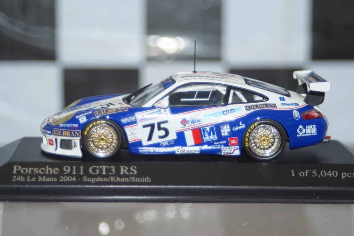 Minichamps porsche 911 gt3 rs 24h du mans 2004, 400 046975 ,1:43