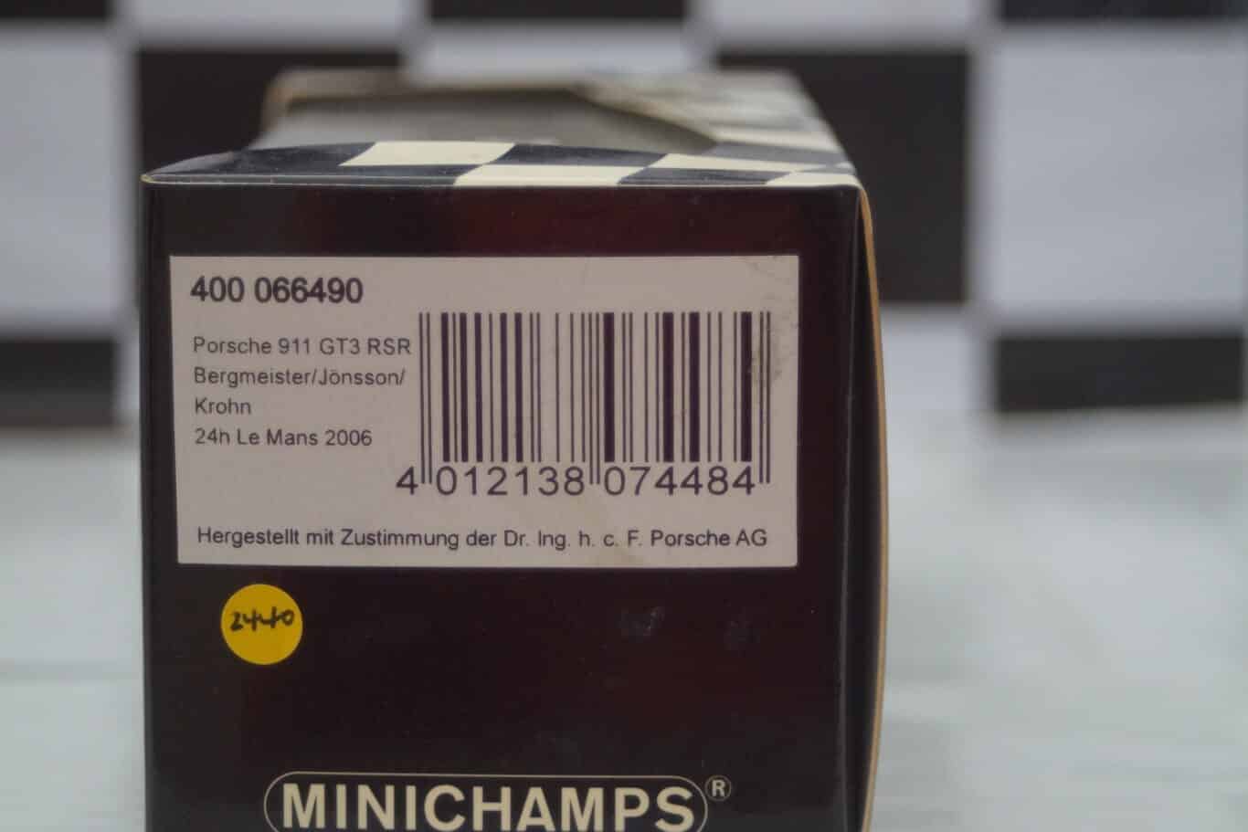 Minichamps porsche 911 gt3 rsr 6h vallelunga 1973, 430 736989 ,1:43
