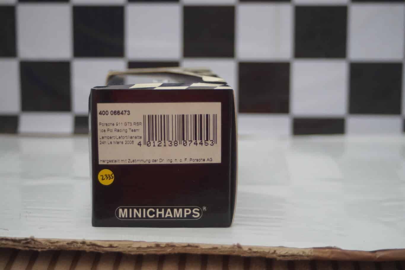 Minichamps porsche 911 gtr 24h le mans 2006, 400 066473 ,1:43
